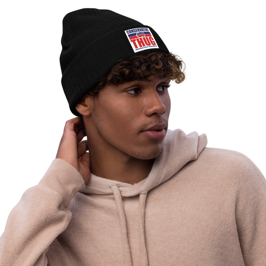 Conservative Thug Ribbed knit beanie