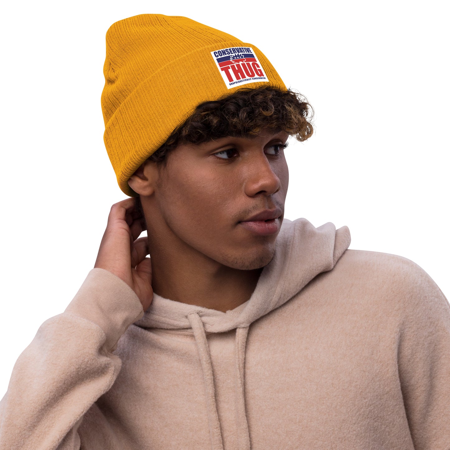 Conservative Thug Ribbed knit beanie