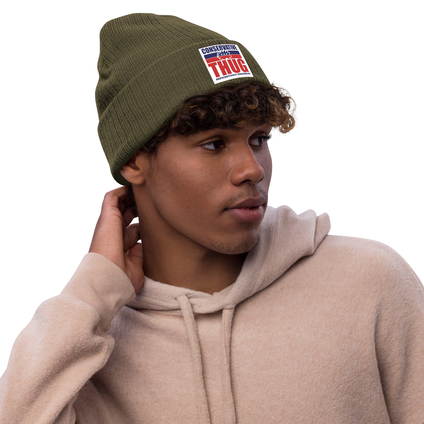 Conservative Thug Ribbed knit beanie