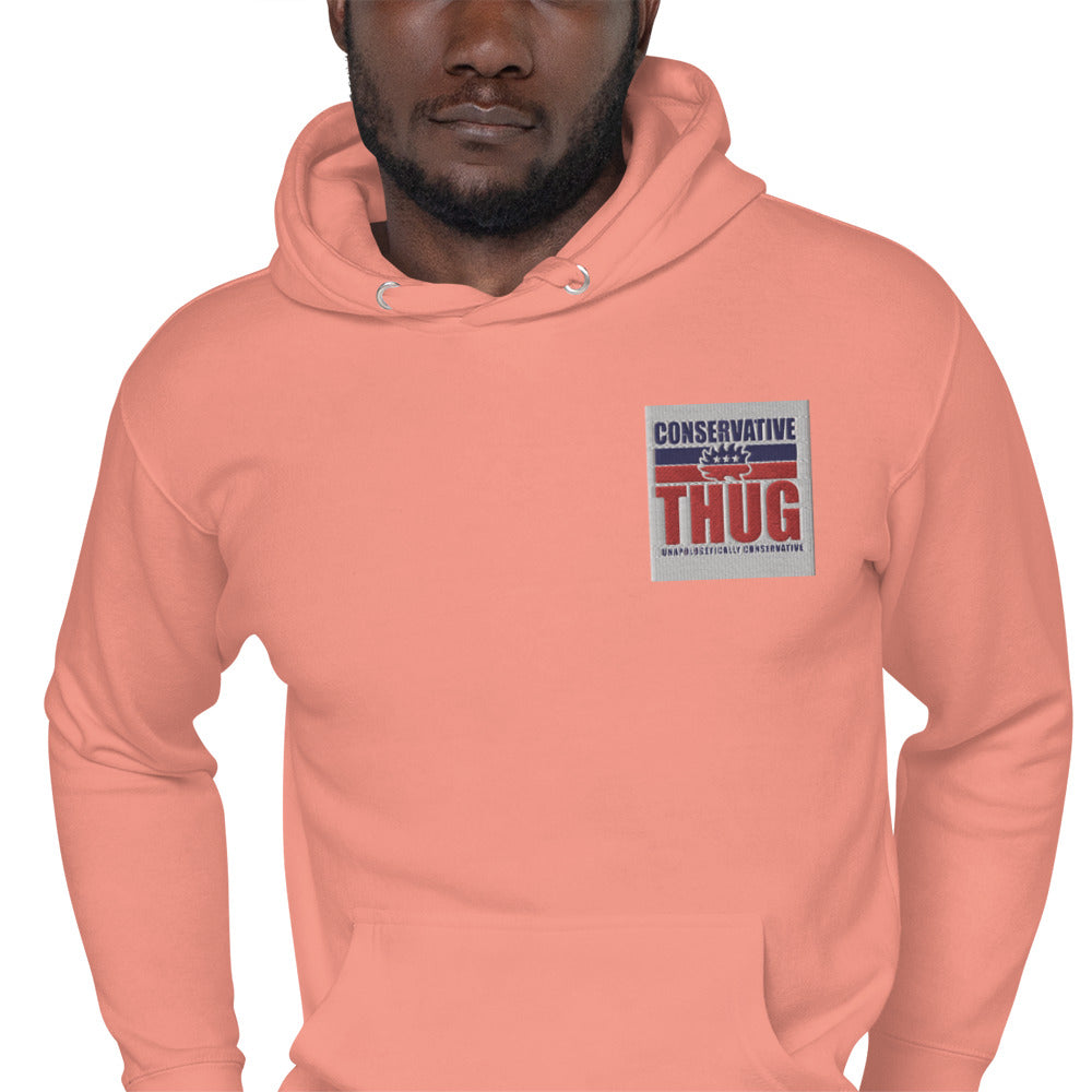 Conservative Thug patched classic Hoodie