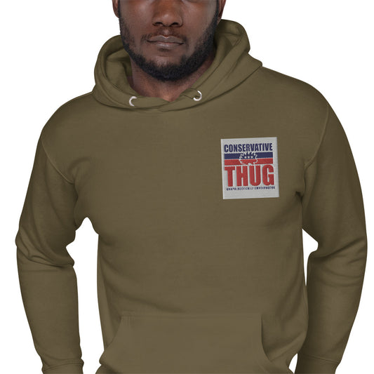 Conservative Thug patched classic Hoodie