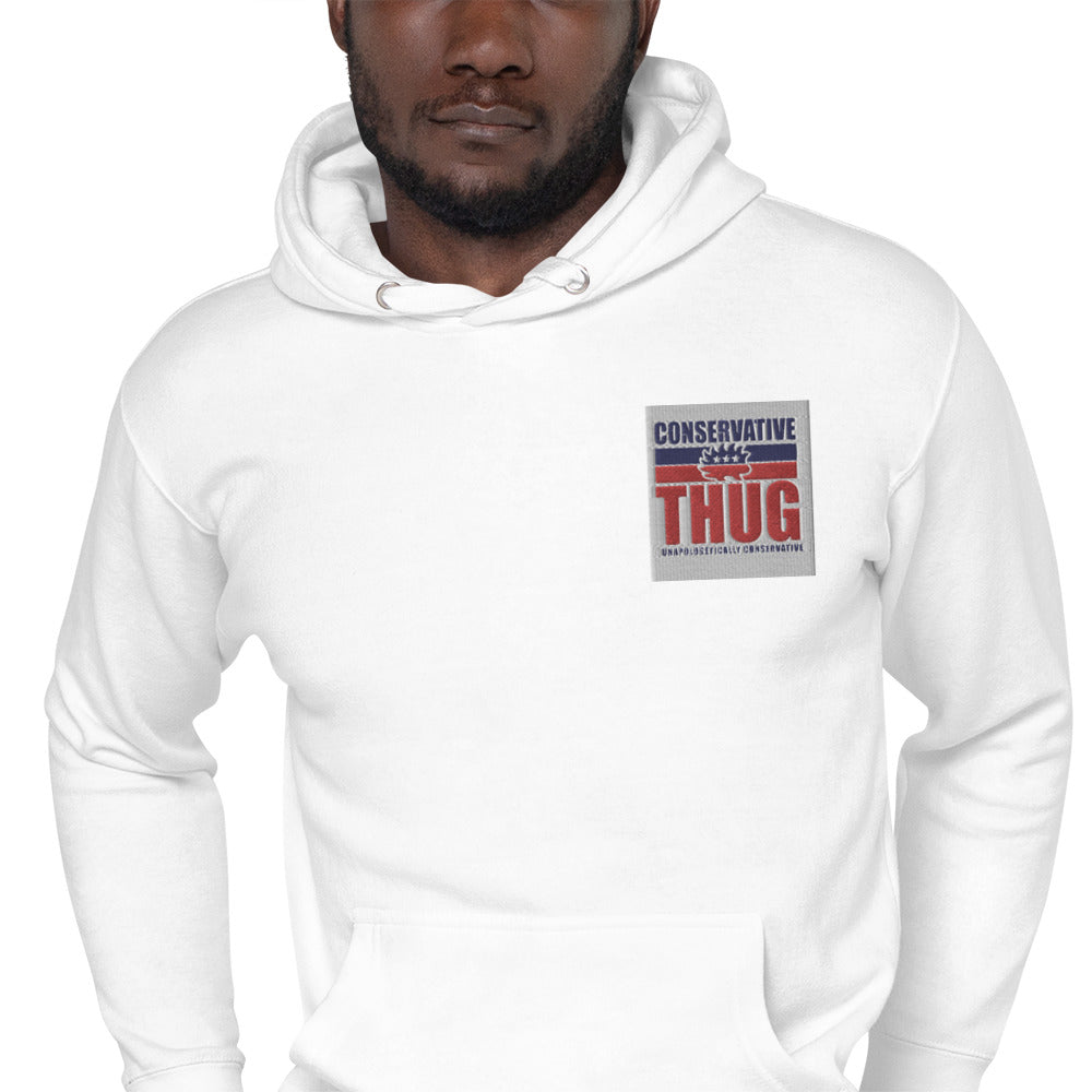 Conservative Thug patched classic Hoodie